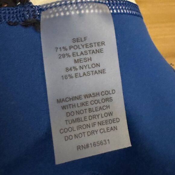 Calme Johnny Was Size Medium Endurance Black Blue Mesh Zip Up Performance Jacket - Picture 13 of 13